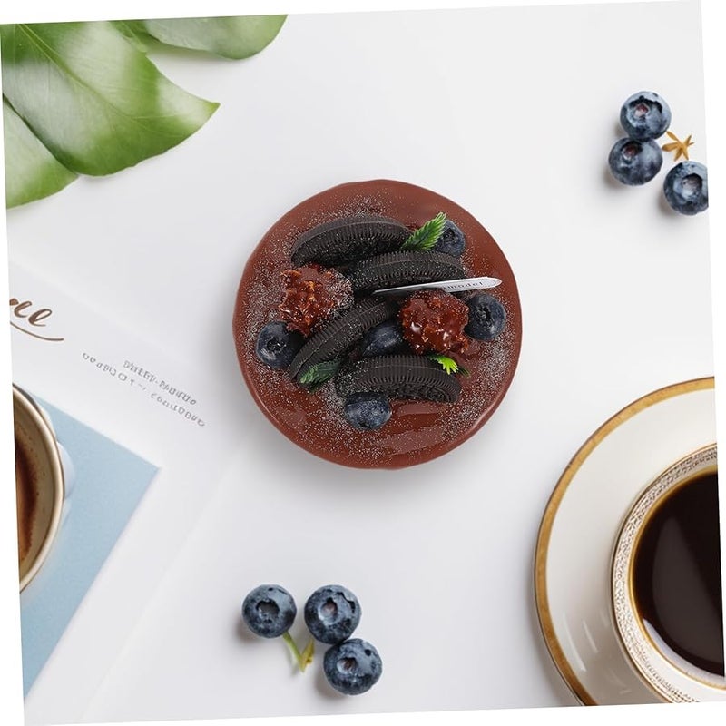 Realistic Artificial Birthday Cake Display Model Faux Dessert Decoration Prop For Events - Image 5